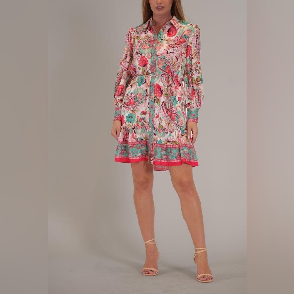 Julia Jordan Floral Long Sleeve Dress